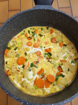 leek carrot omelette_2
